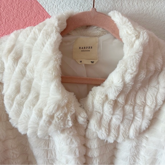 Francesca's Harper Heritage Faux Fur Jacket Medium - Picture 3 of 8